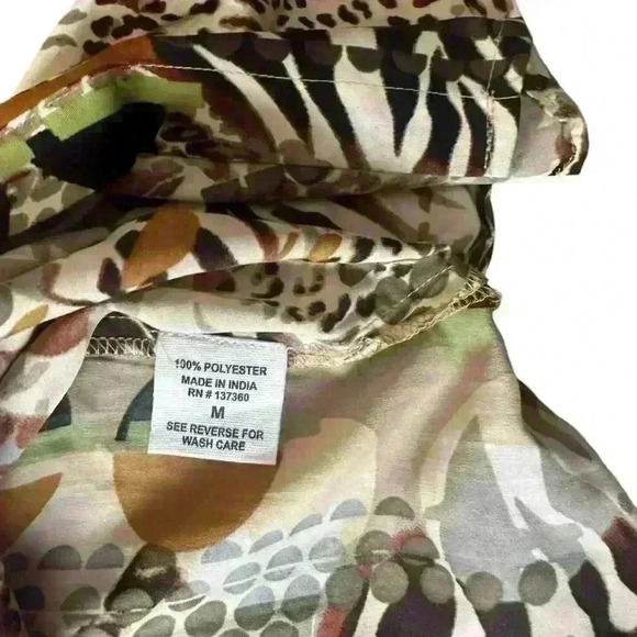 Live 4 Truth animal Print Button Down MIDI boho Dress NWT Medium - Picture 9 of 12